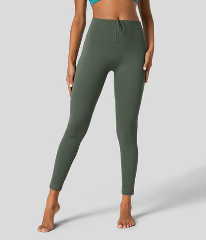 Yoga legging 7/8 medium size with tightening cord and frowned effect