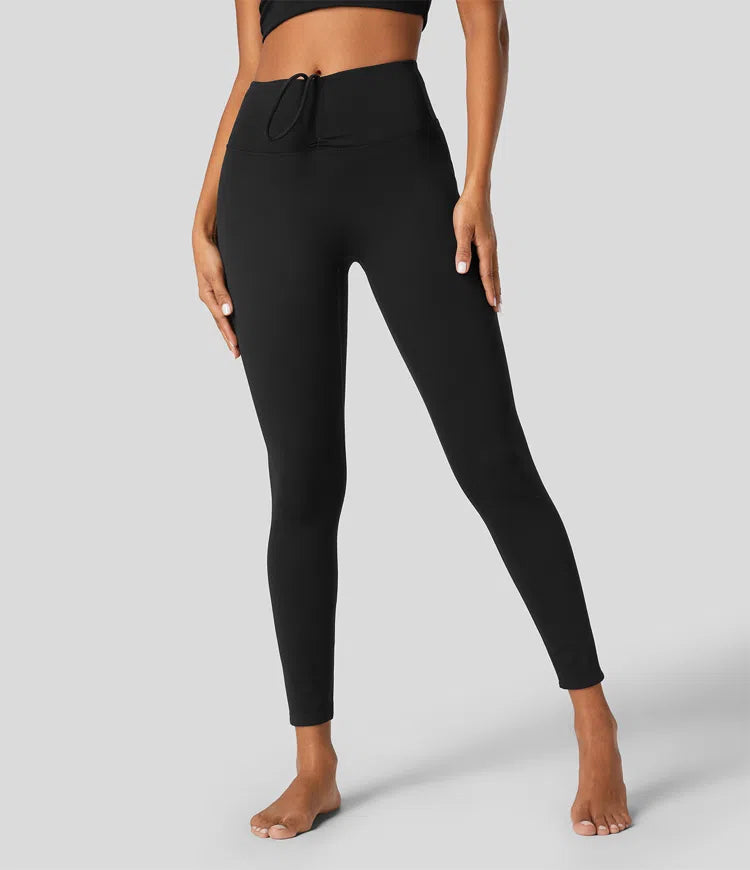 Yoga legging 7/8 medium size with tightening cord and frowned effect