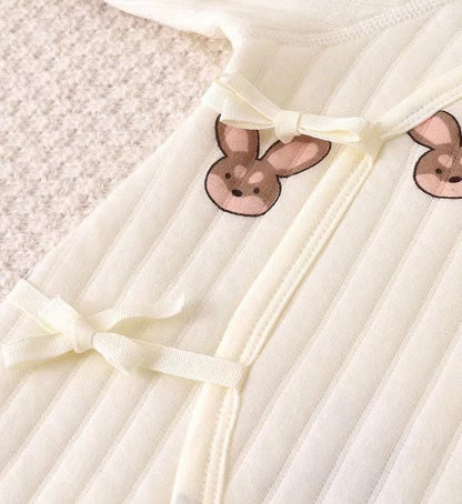 The Bunny Boucle Wrap Baby Grow Romper