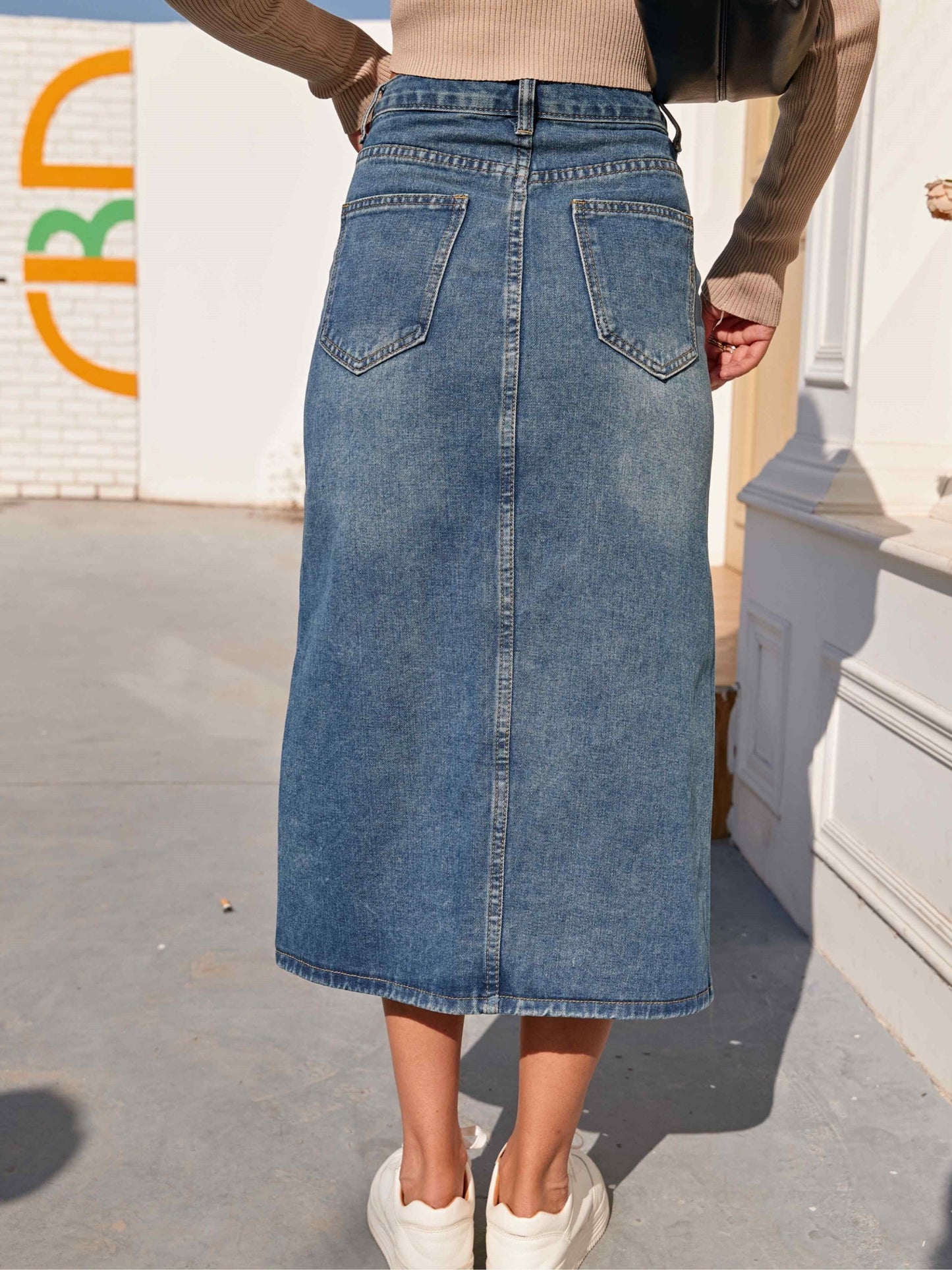 Calisa Classic Denim Skirt