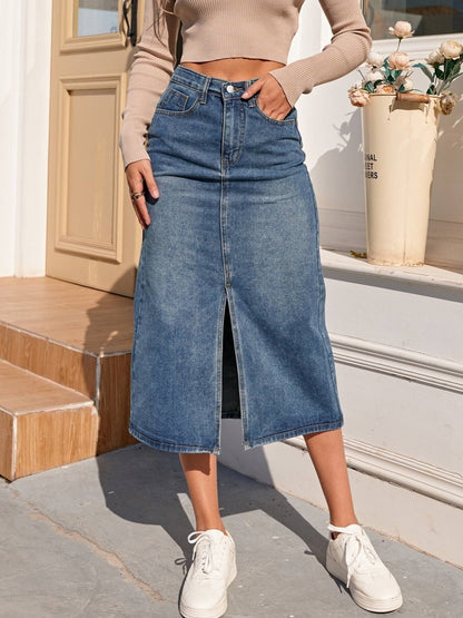 Calisa Classic Denim Skirt