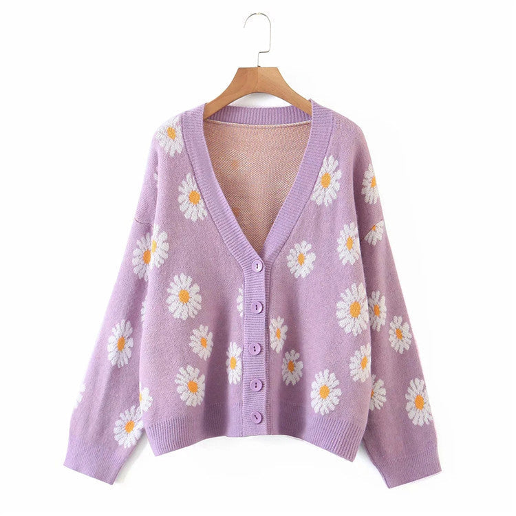 Ema Elegant Floral Sweater