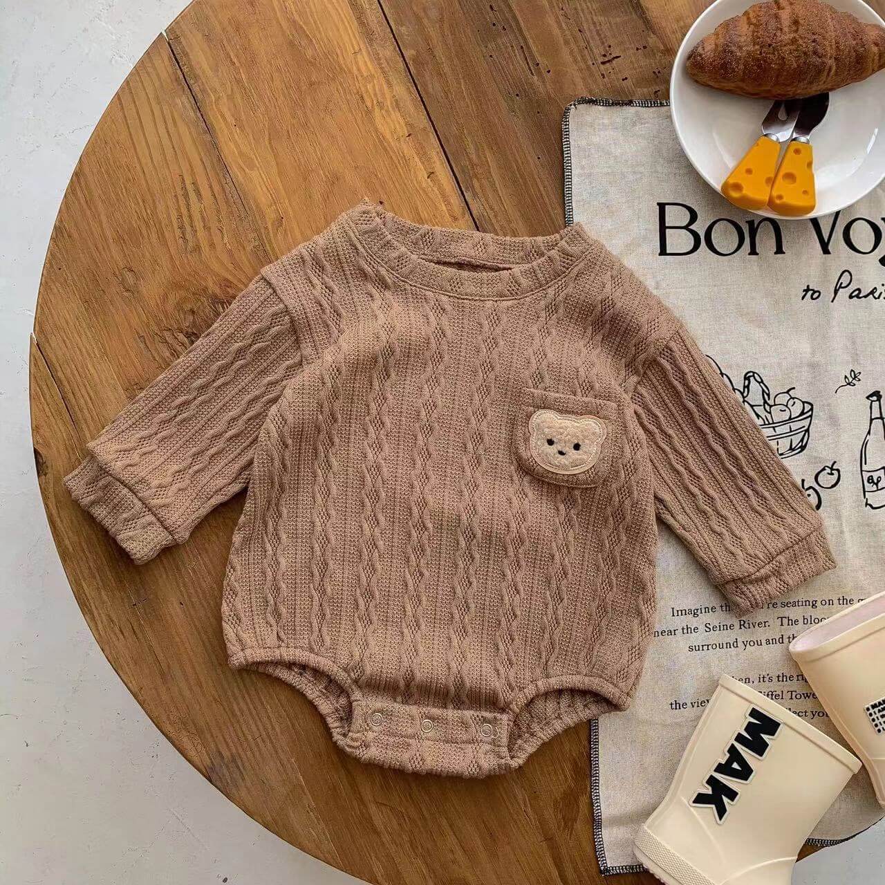 Autumn Bear Romper