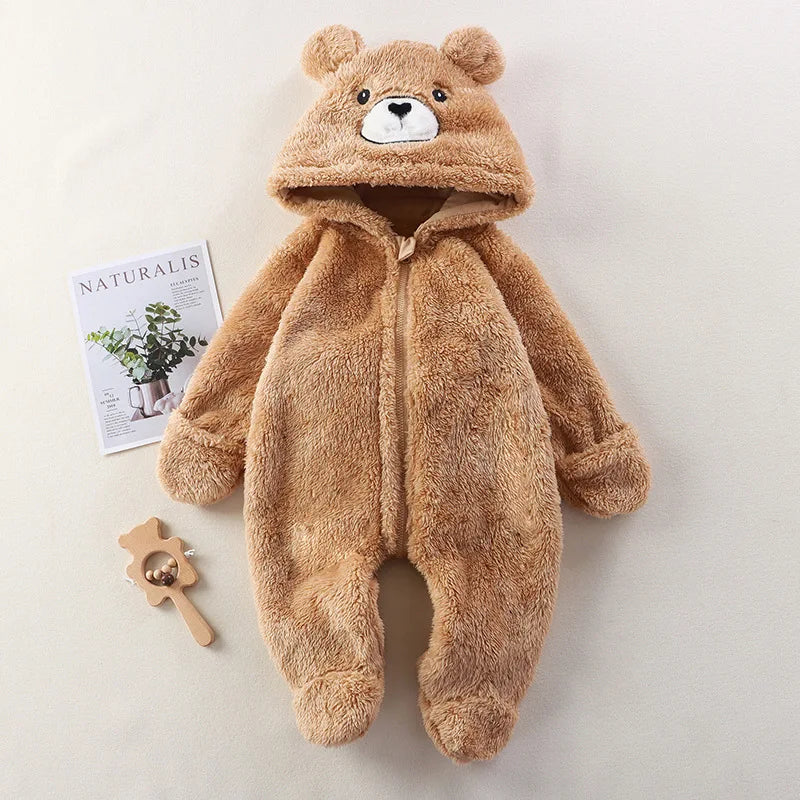 The Bear Hooded Playsuit