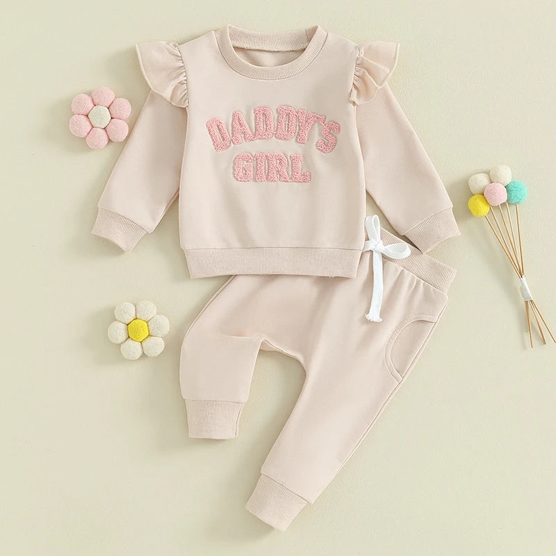 Daddys Girl Long Sleeve Crewneck Sweatshirt & Pants