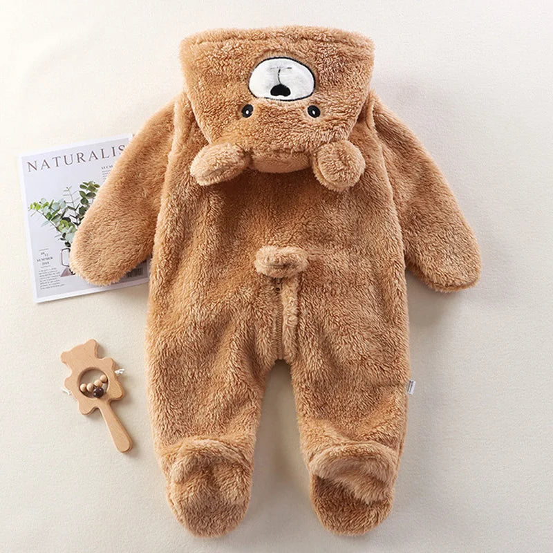 The Bear Hooded Playsuit