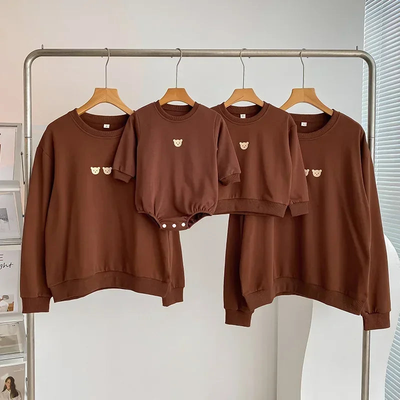 Matching Bear Bodysuit and Sweatshirt