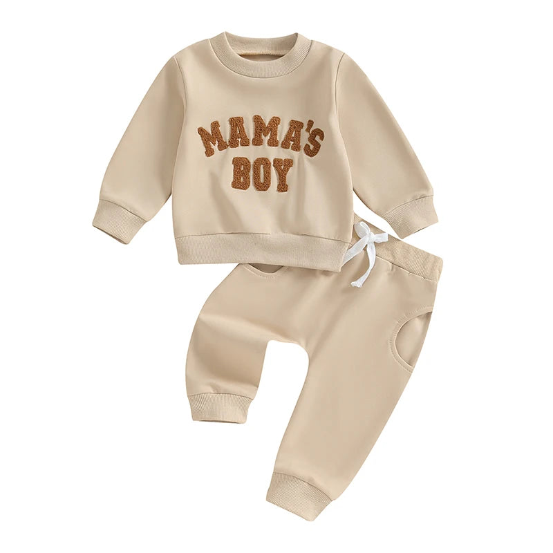 Baby Boy Crewneck Sweatshirt & Pants Set