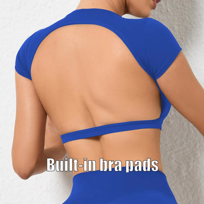 Backless Yoga Sport Crop Tops