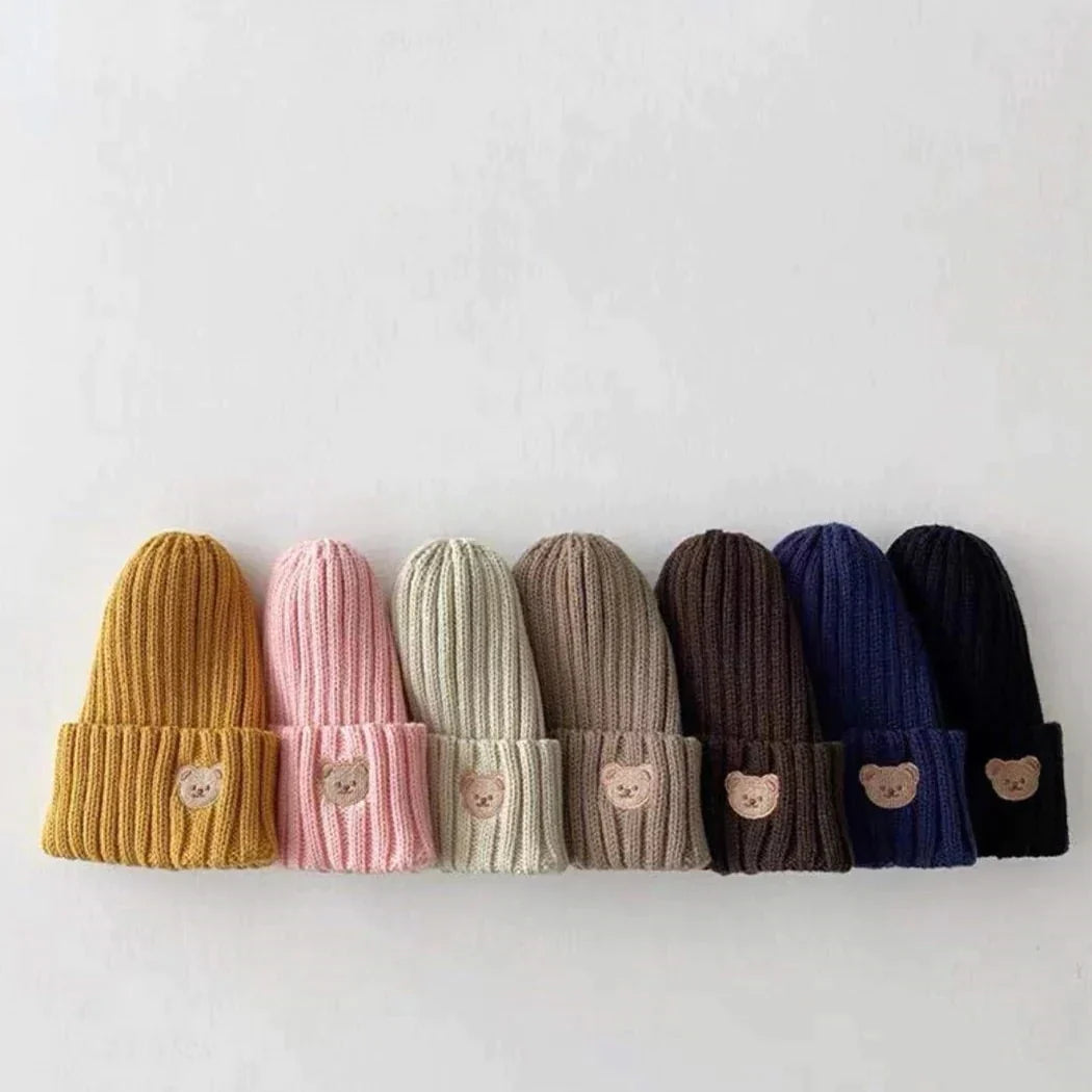 Knitted Bear Beanie Hats