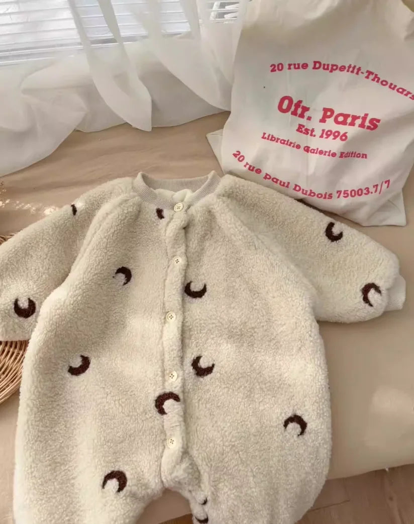 Winter Baby Thick Fleece Warm Romper