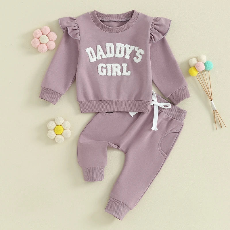 Daddys Girl Long Sleeve Crewneck Sweatshirt & Pants