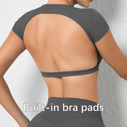 Backless Yoga Sport Crop Tops