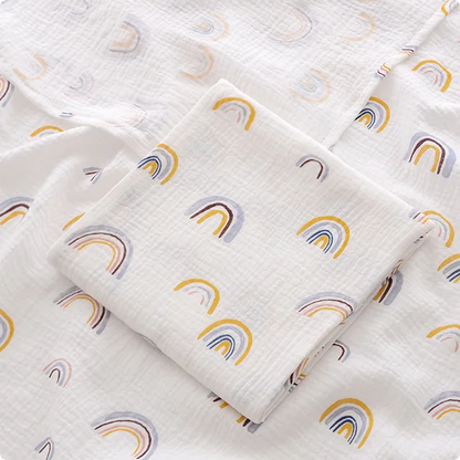 The Rainbow Muslin Blanket Swaddle