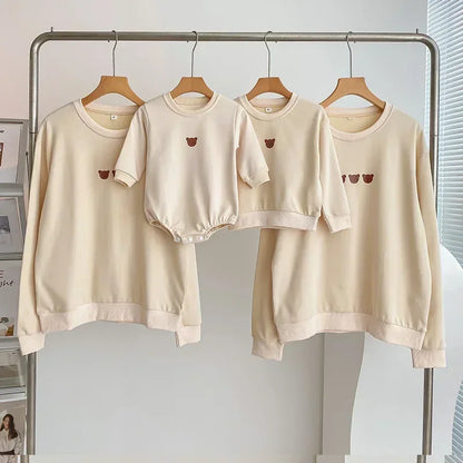 Matching Bear Bodysuit and Sweatshirt