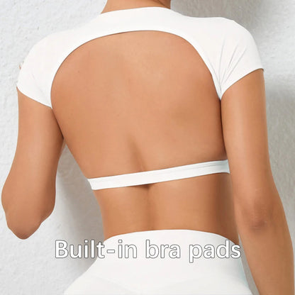 Backless Yoga Sport Crop Tops