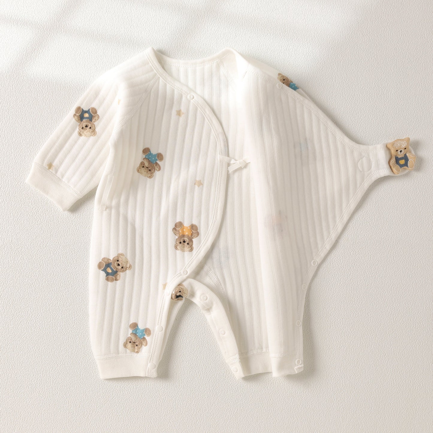 The Charming Bear Boucle Wrap Baby Grow Romper