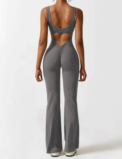 V-Lift Flare Jumpsuit