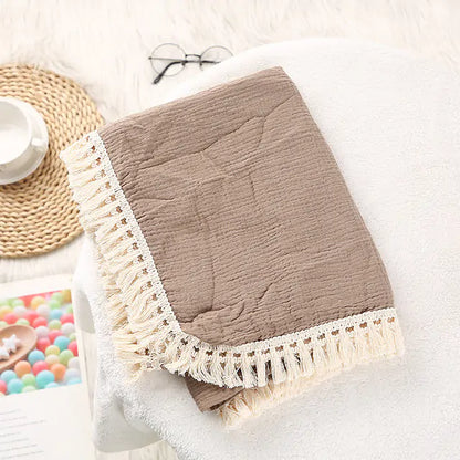 Cute Bear Muslin Cotton Baby Blanket