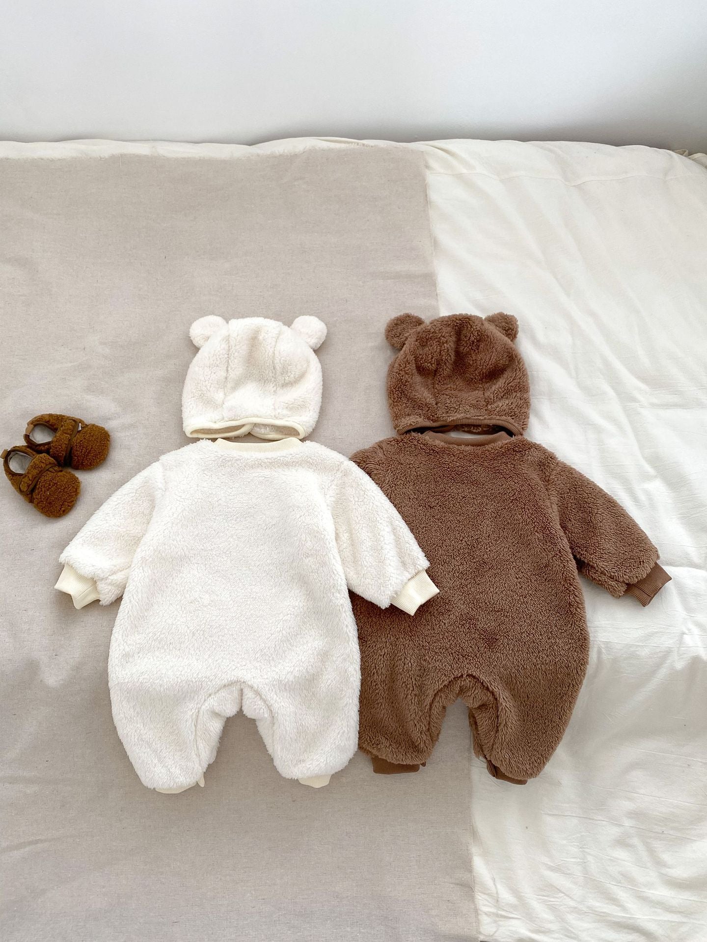 The Love Fur Bear Knitted Hooded Pramsuit