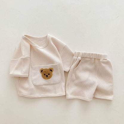 Waffle Bear 2 Piece T-Shirt & Shorts Set