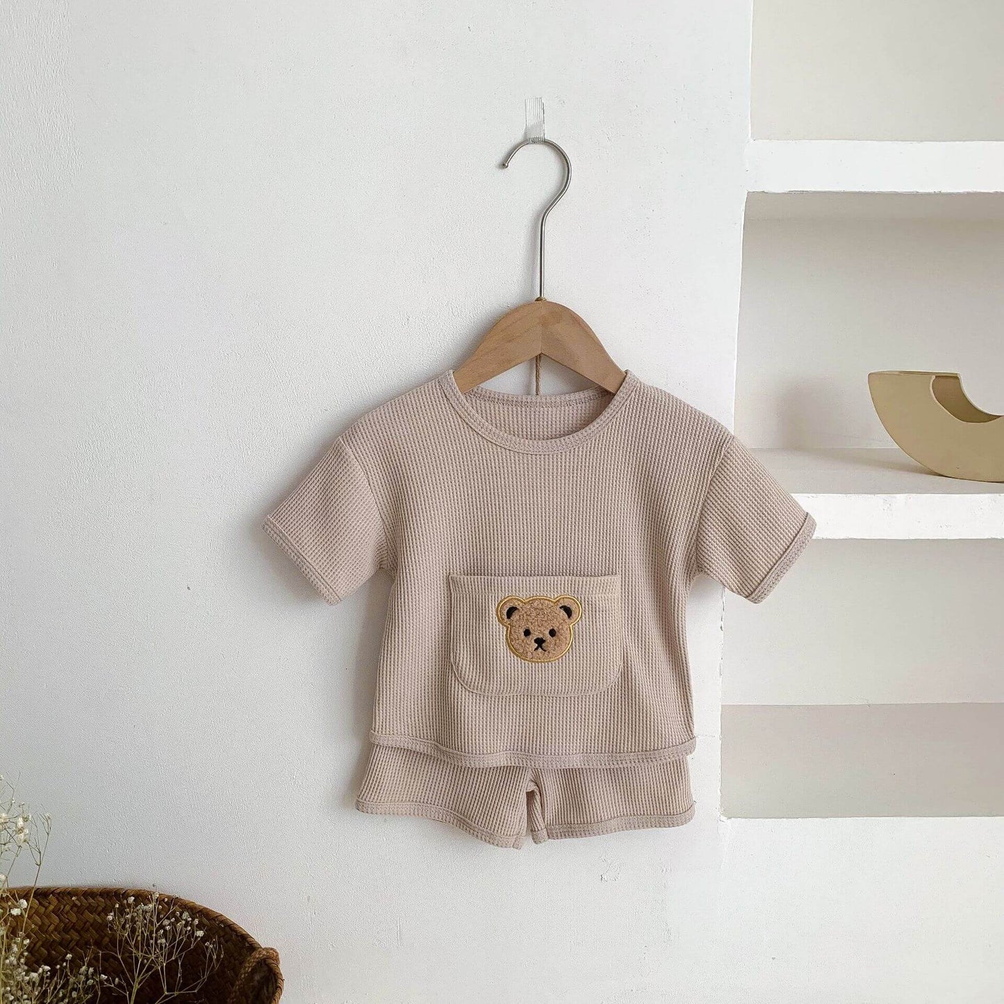 Waffle Bear 2 Piece T-Shirt & Shorts Set