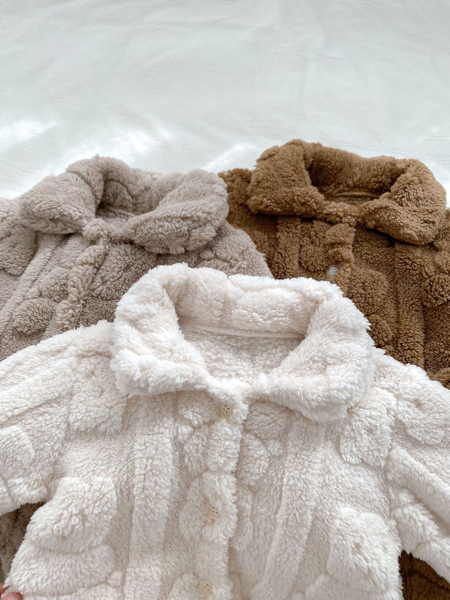 The Fur Bear Lining Fluffy Coat Romper