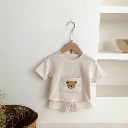 Waffle Bear 2 Piece T-Shirt & Shorts Set